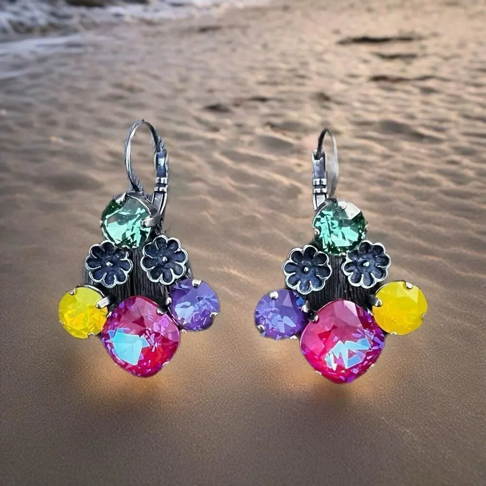 Handcrafted Earrings with Swarovski Crystal